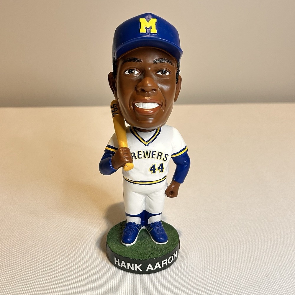 Hank Aaron Brewers Bobblehead Pepsi Pick N Save No Box ⚾️ Home Run King